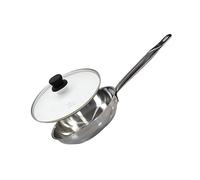 ELO 9905250 juego de sartén y tapas, sartén, apto para todo tipo de fuegos, aluminio, vidrio, acero inoxidable, negro, transparente, 32 cm