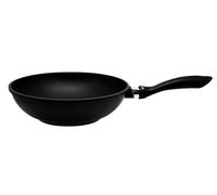 ELO Wok inducción antiadherente en aluminio fundido 28cm ALUCAST con mango ergonómico soft touch en bakelita, 28x49,5x9cm, negra, 1ud