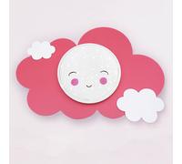 Elobra Aplique de pared LED Picture Cloud Starlight Smile, rosa EC:EPREL:832885