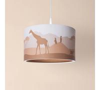 Elobra Lámpara colgante 25/40 Scandi Savanne, Ø 38 cm, naranja, E27