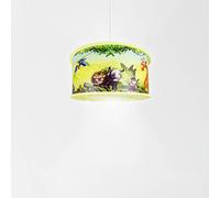 Elobra Lámpara colgante infantil Selva, motivo de selva