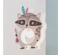 Elobra Lámpara colgante Little Indians, mapache Oskar