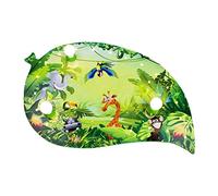 elobra Niños Lámpara plafón hojas Wildnis Jungla con luz nocturna LED, habitación de los Niños, madera, verde, a + +