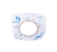 Elobra Plafón LED animales marinos, 58 cm, colorido, madera MDF True