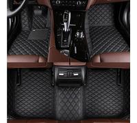 ELODEK Alfombrillas Coche De Cuero para Audi A7 2018-2024 2025, Medida Juego De Alfombras Impermeable Alfombra ProteccióN Moquetas Cobertura Completa,A-Black