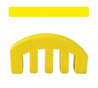 ELODEK Violín Cuerda Instrumento Accesorios Silenciador De Violín De Práctica De Goma, 10 Uds., para Violín 1/2-3/4, Piezas De Violín De 5 Puntas (Color : Yellow)