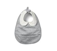 Elodie Details Babero Impermeable Bebé Niña Niño, Bolsillo Atrapacomida y Velcro Ajustable Lavable a Máquina Sin BPA OEKO-TEX, BLW Alimentación Complementaria Guardería Unisex - Monkey Sunrise