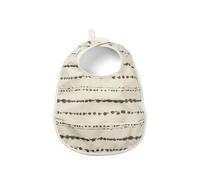 Elodie Details Babero Impermeable Bebé Niña Niño, Bolsillo Atrapacomida y Velcro Ajustable Lavable a Máquina Sin BPA OEKO-TEX, BLW Alimentación Complementaria Guardería Unisex - Tidemark Drops