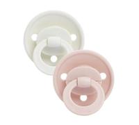 Elodie Details Binky Bundle Pack 2 Chupetes Tetinas Recién Nacido 0-6 Meses - Tetina Redonda Silicona - Sin BPA Ftalatos PVC - 3 Orificios Ventilación - Fisiológico Esterilizable - Powder Pink