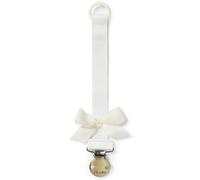 Elodie Details Clip Chupete Bebé - Cadena Chupete & Chupetero Universal - Sin BPA - Sujeta Chupete Niño Niña - Portachupetes Recién Nacido - Regalo Bebé Unisex - Vanilla White