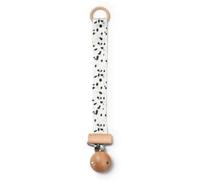 Elodie Details Clip Chupete Bebé - Cadena Chupete & Chupetero Universal - Sin BPA - Sujeta Chupete Niño Niña - Portachupetes Recién Nacido - Regalo Bebé Unisex Ecológico - Dalmatian Dots