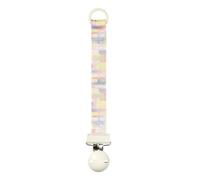 Elodie Details Clip Chupete Bebé - Cadena Chupete & Chupetero Universal - Sin BPA - Sujeta Chupete Niño Niña - Portachupetes Recién Nacido - Regalo Bebé Unisex Ecológico - Pastel Braids