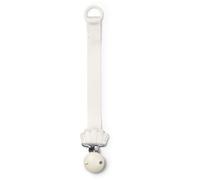 Elodie Details Clip Chupete Bebé - Cadena Chupete & Chupetero Universal - Sin BPA - Sujeta Chupete Niño Niña - Portachupetes Recién Nacido - Regalo Bebé Unisex Ecológico - Vanilla White