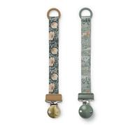 Elodie Details Clip Chupete para Niño Niña - Cadena de Chupete Duradera con Clip - Portachupetes sin BPA - Correa de Poliéster Reciclado - Unisex para Bebé, Pack de 2- Pimpernel/Owl & Willow