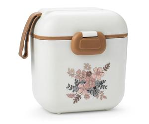 Elodie Details Fiambrera Infantil, Bento Box Sin BPA con Compartimentos y Tenedor | Apta para Microondas y Lavavajillas | Caja de Almuerzo para Escuela y Guardería, Diseño Mate | 800ml | Blue Garden