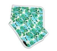 Elodie Details Manta algodón orgánico, Retro Revolución Blanca, Verde, Azul turquesa