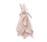 Elodie Details Mantita de apego bebé, Peluche de Conejo doudou, Toalla de Seguridad para recién Nacidos, dudus Extra Suave para Dormir, Blinkie Muselina de 100% algodón orgánico con Öko-Tex, Mae Rosa