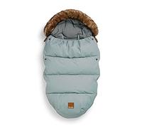 Elodie Details Saco para Silla de Paseo Universal de Invierno, Saco de Dormir para Carrito de Bebé con Forro Polar, Saco para Capazo de Cochecito Impermeable, Cortaviento - Verde Guijarro