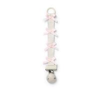 Elodie Details Schnullerclip - Schnullerkette & Nuckelkette mit Metallclip für Baby - BPA-freier Schnullerhalter aus recyceltem Polyester - Schnullerband für Jungen & Mädchen - All About Bows