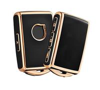 ELOHEI Funda para Llavero para Volvo, Funda Protectora de TPU Suave para Volvo XC90 XC60 S60 S90 XC40 Entrada remota sin Llave (Negro)