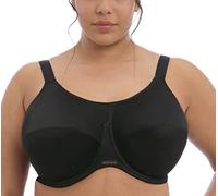 Elomi 8041 Energise U/W - Sujetador Deportivo multivía con Gancho en J, Negro, 105GG