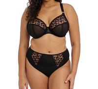 Elomi Namrah Sujetador con Escote en v con Aros Sujetador Plunge para Mujer, Negro Azabache, 85G
