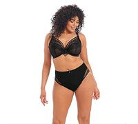 ELOMI Priya Underwire Plunge Bra Sujetador, Traslúcido, Negro, 85H Mujeres