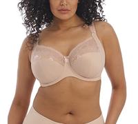 Elomi Morgan Banded Comfort & Support. Three-Section Cup, Side Frame, Stretch Lace. Solid Color Bra DD+ Bras Sujetador de Cobertura Completa, Opaco, Arena, 38GG para Mujer