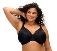 Elomi - Sujetador Moldeado con Aros Lisos de Talla Grande para Mujer, Negro -, 105F