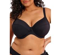 Elomi Top de bikini con aros de inmersión de vela lisa (ES7284), Negro -, 36GG
