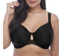 Elomi Women's Charley Bandless T-Shirt Bra: Floral Lace, Breathable Spacer Fabric, Diamond Mesh Detail. DD+ Bras Sujetador para Camiseta, Opaco, Negro, 95G para Mujer