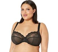 Elomi Women's Charley Bra: Stretch Lace & Mesh, Racerback Option. Low Plunge UK JJ, Us Sizes D-n Sujetador, Negro, 90F para Mujer