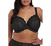 Elomi Women's Charley Bra: Stretch Lace & Mesh, Racerback Option. Low Plunge UK JJ, Us Sizes D-n Sujetador, Semitranslúcida, Negro, 100H para Mujer