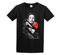 Elon Musk Hip Hop Hipster Match Lucky Thin T-Shirt Black S
