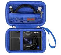 Elonbo Bolsa de Transporte de cámara para cámara Digital compacta Sony RX100 VII / RX100 Vi / RX100 V / RX100 IV / RX100 III, Bolsa de Viaje de cámara Sony Vlogging, Azul