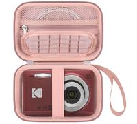 Elonbo Caja portátil de la Cámara para la cámara Digital Kodak pixpro FZ55 / FZ53 / FZ45 / FZ43 16MP, Bolsa de Bandeja para la Cámara vlogging, Oro Rosa