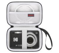 Elonbo Caja portátil de la Cámara para la cámara Digital Kodak pixpro FZ55 / FZ53 / FZ45 / FZ43 16MP, Bolsa de Bandeja para la Cámara vlogging, Negro