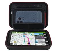 Elonbo Caja portátil GPS para el sistema de navegación GPS Garmin Drive SMART 86 / gomin dezl otr800 / dezl motr810 / Garmin RV 890 / RV 895 de 8 pulgadas, bolsillo extra de malla para el cable, negro