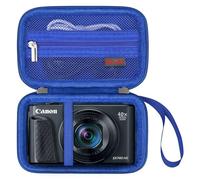 Elonbo Canon PowerShot SX740/ SX730/ SX720/ SX620 Maleta de Cámara Digital, Bolsa de Almacenamiento de Viaje de Cámara 4k, Bolsillo de Malla para batería, Azul