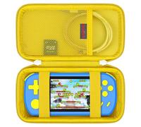 Elonbo Carrying Case Compatible with Beijue 16 bit Handheld Games for Kids Adults, Classic Retro Video Games Travel Storage Cover Bag, Portable Electronic Game Player Organizer Holder, Yellow