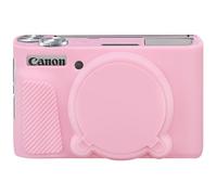 Elonbo Cubierta Protectora de cámara, Cubierta Protectora de Silicona Blanda para cámaras Digitales Canon PowerShot SX740 / SX730, Tapa de Lente extraíble, Rosa