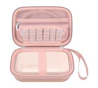 Elonbo Liene 2x3 Maleta de Impresora fotográfica, Soporte de Viaje de Impresora instantánea portátil, Mini Paquete de Impresora fotográfica. Rosa+Interior Rosa