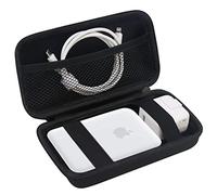 Elonbo Maleta para la batería del Cargador magsafe de Apple, Paquete de Tejido de Viaje Duro para la Fuente de alimentación móvil magnética magsafe para / 13 Pro, Negro+Negro