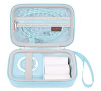 Elonbo Maletas compatibles con la Impresora de Bolsillo Mini Pegatina inalámbrica huijutchen/cabaro, Bolso de Viaje de la Impresora de Fotos de recibo portátil Inteligente Bluetooth, Azul