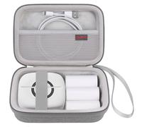 Elonbo Maletas compatibles con la Impresora de Bolsillo Mini Pegatina inalámbrica huijutchen/cabaro, Bolso de Viaje de la Impresora de Fotos de recibo portátil Inteligente Bluetooth, Gris
