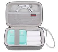 Elonbo Mini Shot 2 Retro 4Pass Dos en uno con Maleta de Cámara Digital, Bolsa de Viaje de Impresora fotográfica portátil, Estante de Almacenamiento de Cámara Impresa, Gris