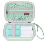 Elonbo Mini Shot 2 Retro 4Pass Dos en uno con Maleta de Cámara Digital, Bolsa de Viaje de Impresora fotográfica portátil, Estante de Almacenamiento de Cámara Impresa, Verde