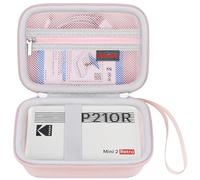 Elonbo Smile + inalámbrico Digital instantáneamente Imprime la Maleta de la cámara, impresión de Fotos instantáneamente cámara Bolsa de Viaje Estante de Almacenamiento, Rosa+Interior Rosa