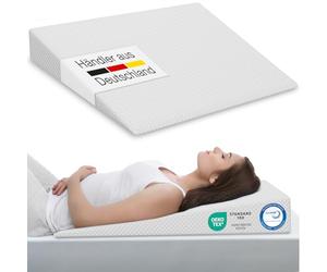 ELONEO cojín cuña para Cama, cuña 90x100 cm, Espuma visco-Mineral, elevación de colchón