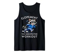Elopement El Entrenamiento Inesperado Divertido Autismo Mapache Camiseta sin Mangas